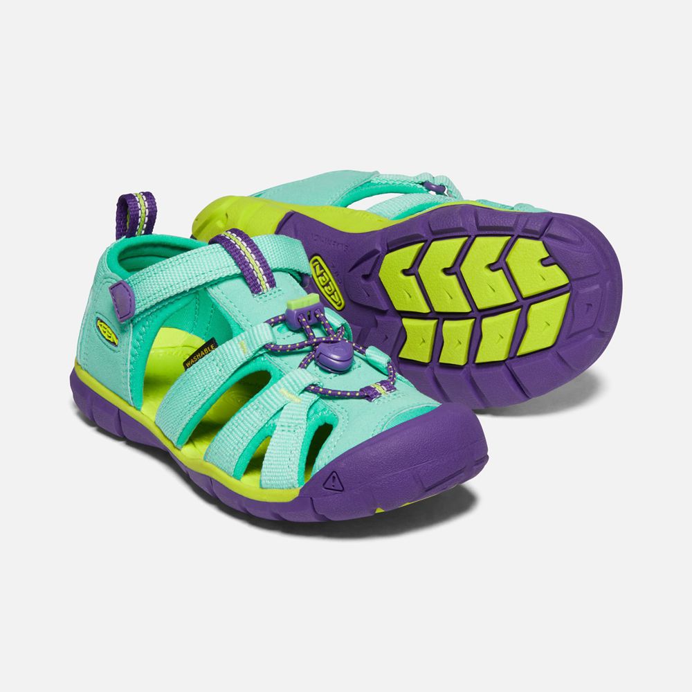 Sandales Keen Enfant Turquoise/Violette | Seacamp Ii Cnx | BKCHG-7051